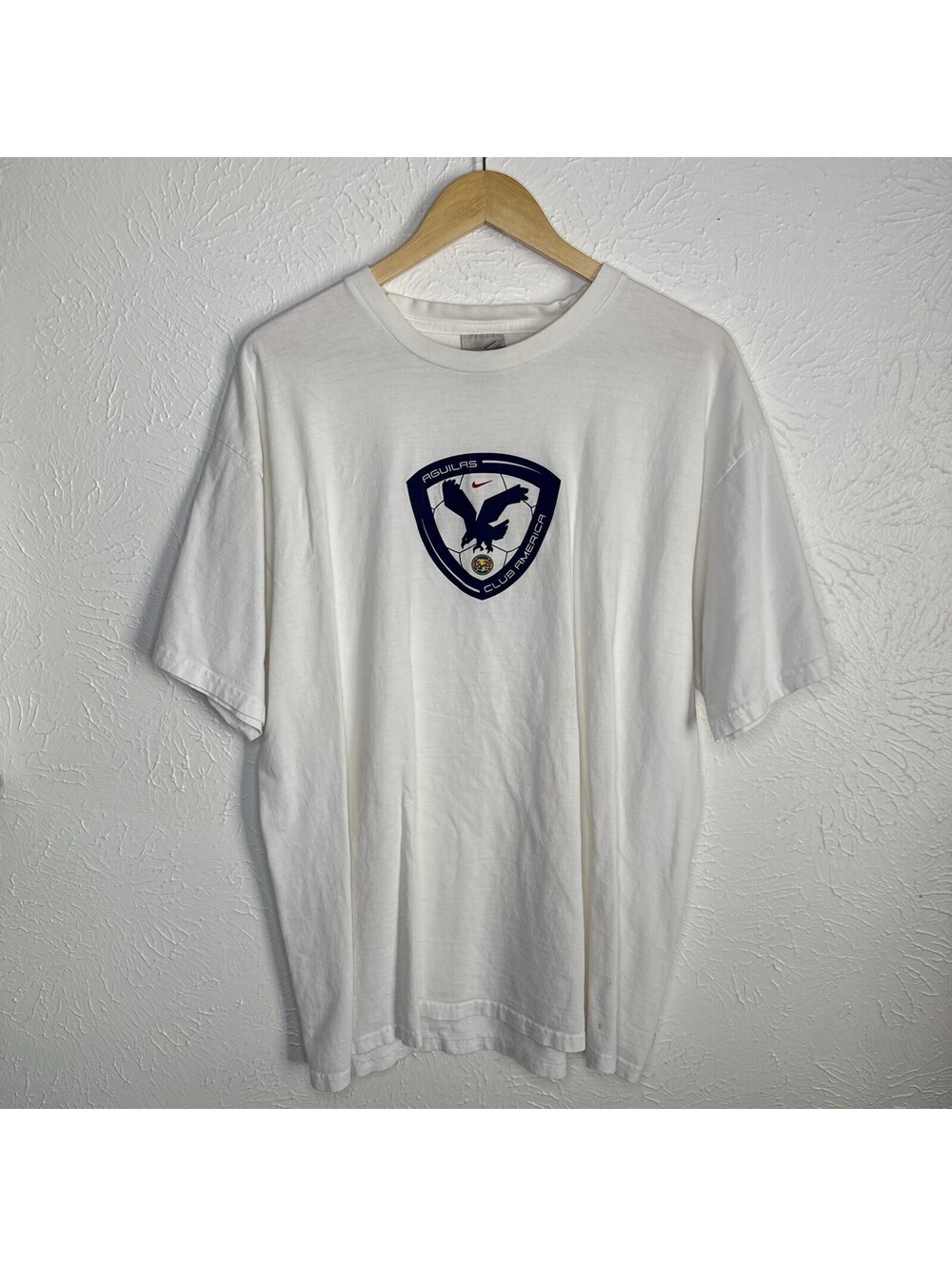 Y2K Club America Aguilas Mexican Soccer/Football Nike T-Shirt Size XL Mexico VTG